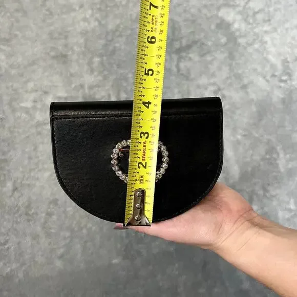 Juicy Couture Y2K Black Bling Belt Bag Fanny Pack Festival NWT - Picture 7 of 7